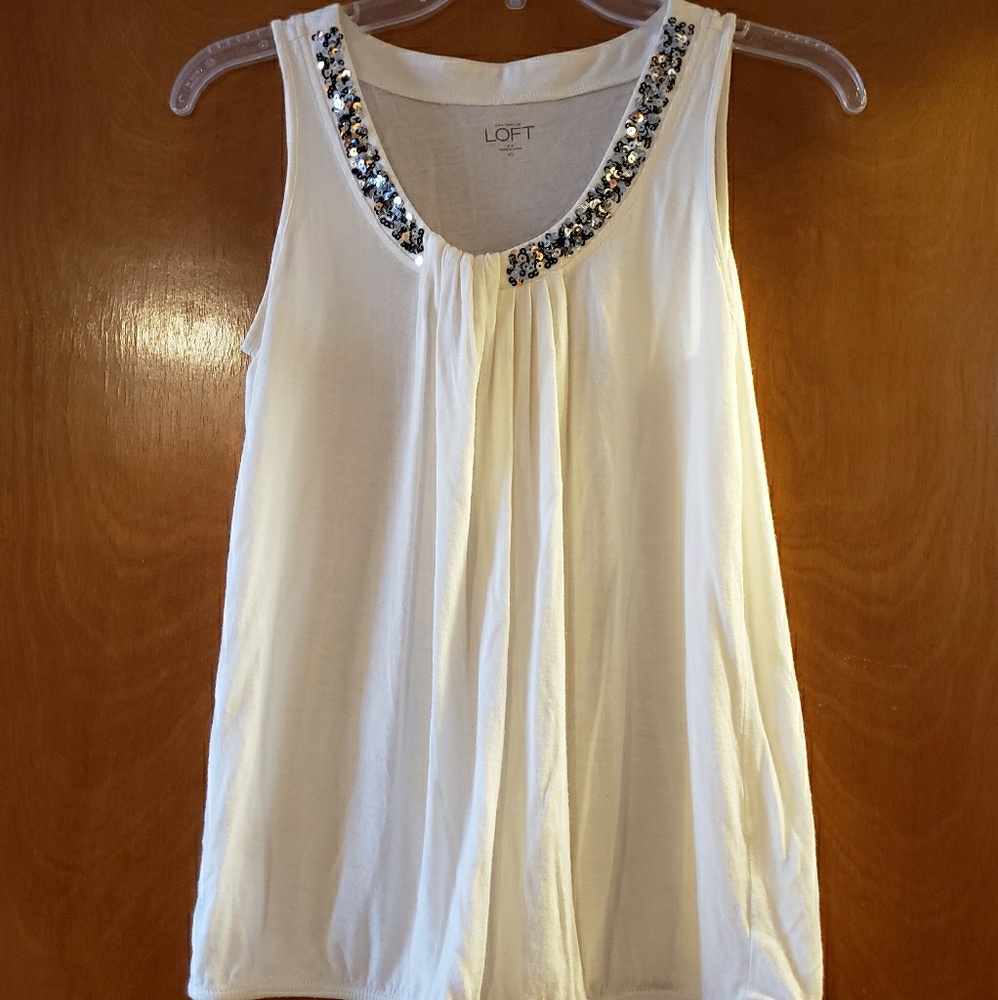 Loft sleeveless top with bling